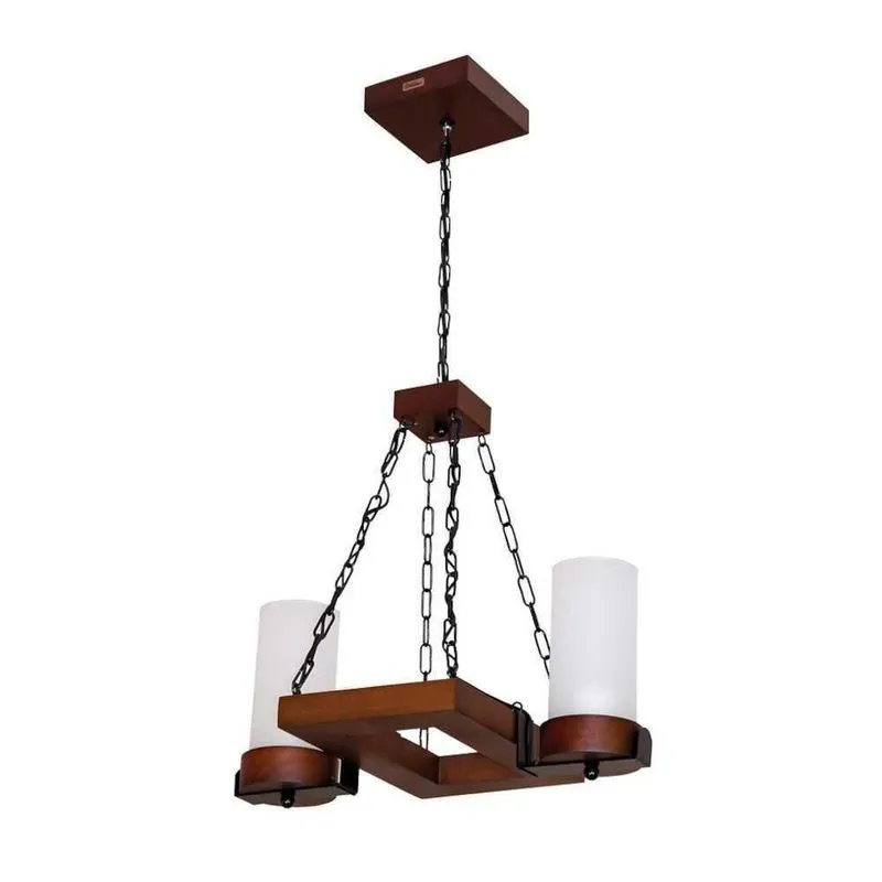 Lustre Country Envelhecido 2 Lâmpadas 1202e - Luminárias Mller