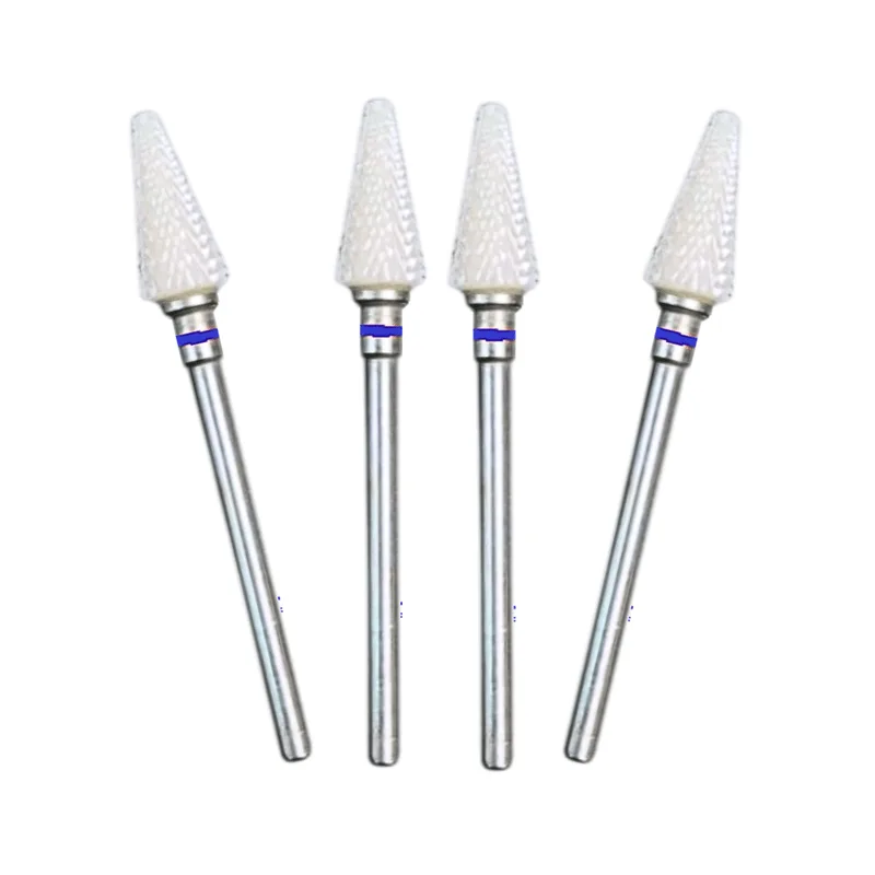 4 Broca Fresa Cerâmica Unha 730c Azul Brilho