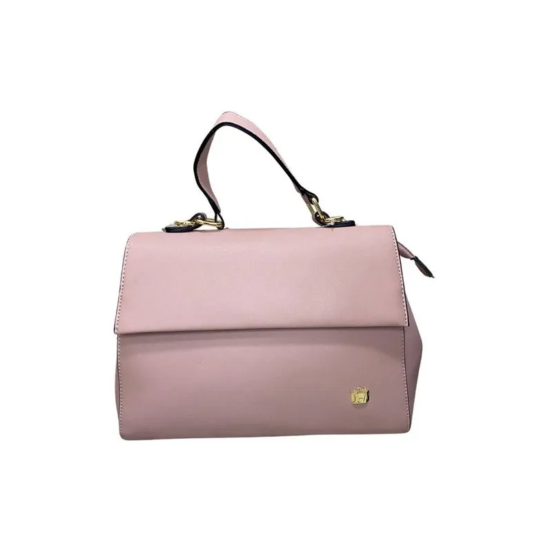 Bolsa Anna Luxory De Mão Rosa Jy752