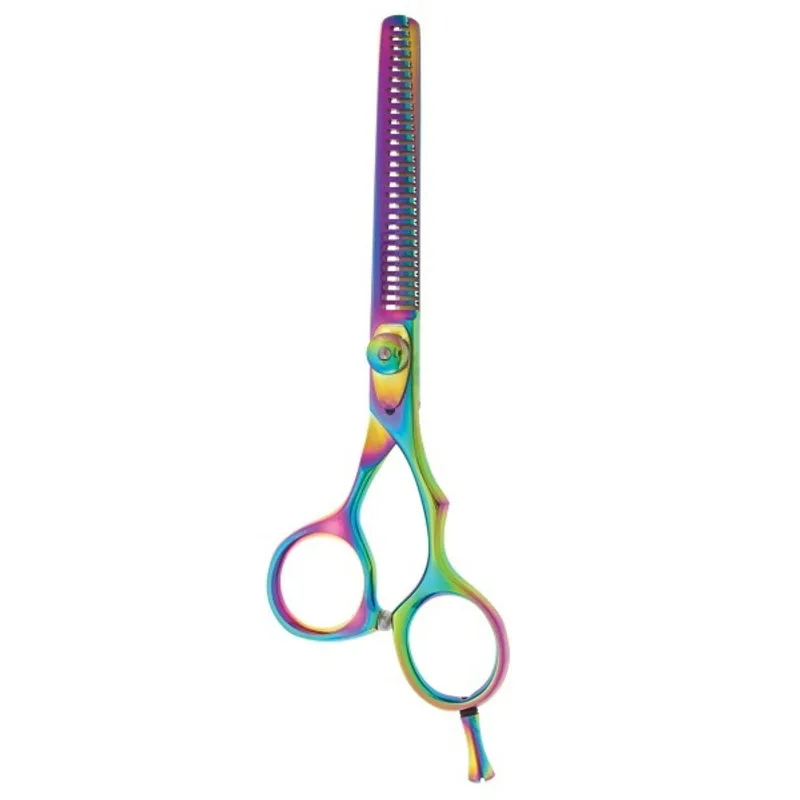 Tesoura De Cabelo Edel Solingen Desfiar Titanium Multicolor Anatômica 5,5"