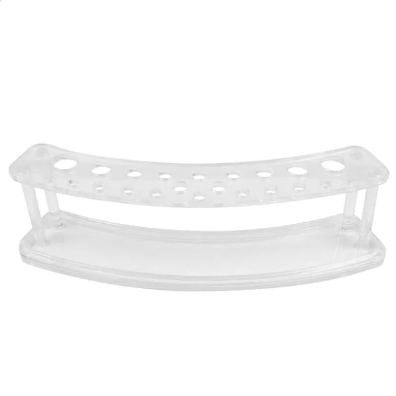 Expositor Acrílico Para Pincéis 5mm 22 Cavidades Transparent