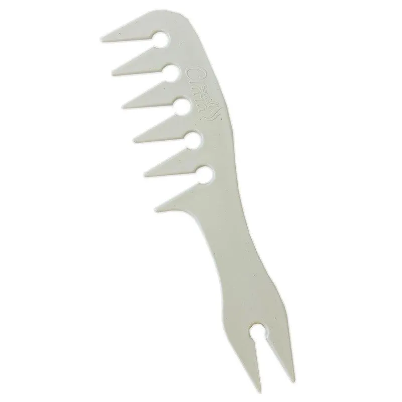 Pente Barber Short Dimil Mechas Quiff Jacaré 19,0cm Branco