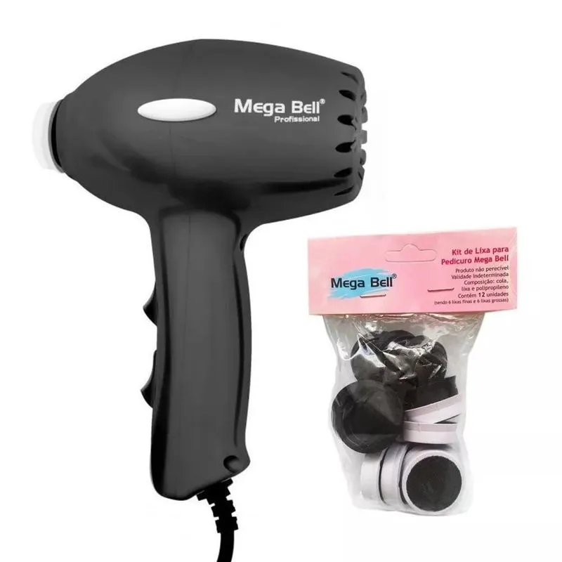 Pedicuro Profissional Preto 220V Mega Bell