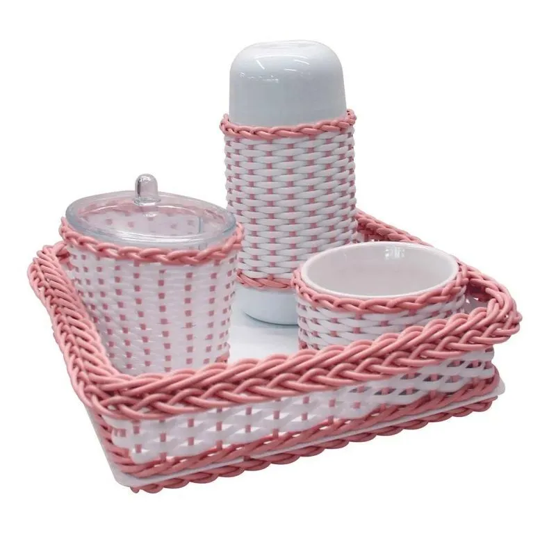 Kit Higiene Bia 4 Pcs Rosa