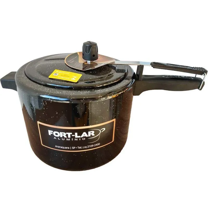 Panela De Pressao 7,0 Litros Preta Fort Lar