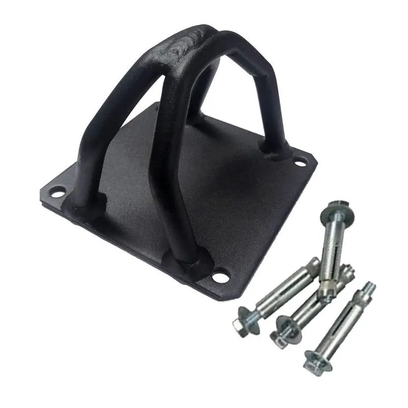 Suporte De Teto Corda De Escalada 4 Chumbadores Sut002 Preto