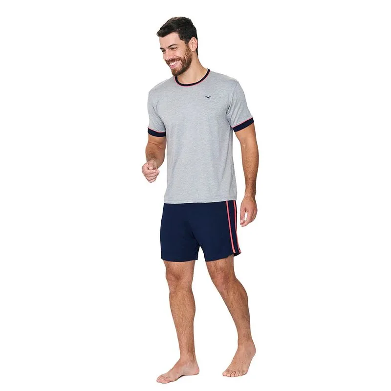 Pijama Dec Careca Masc 258054 - Mescla Medio P P