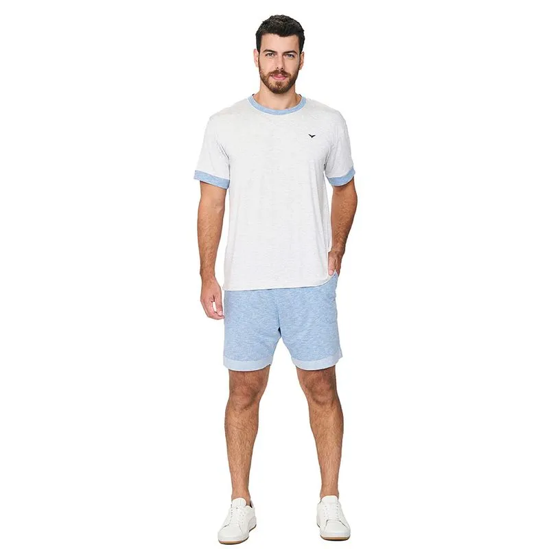 Pijama Dec Careca Masc 258057 - Mescla Claro Gg Gg