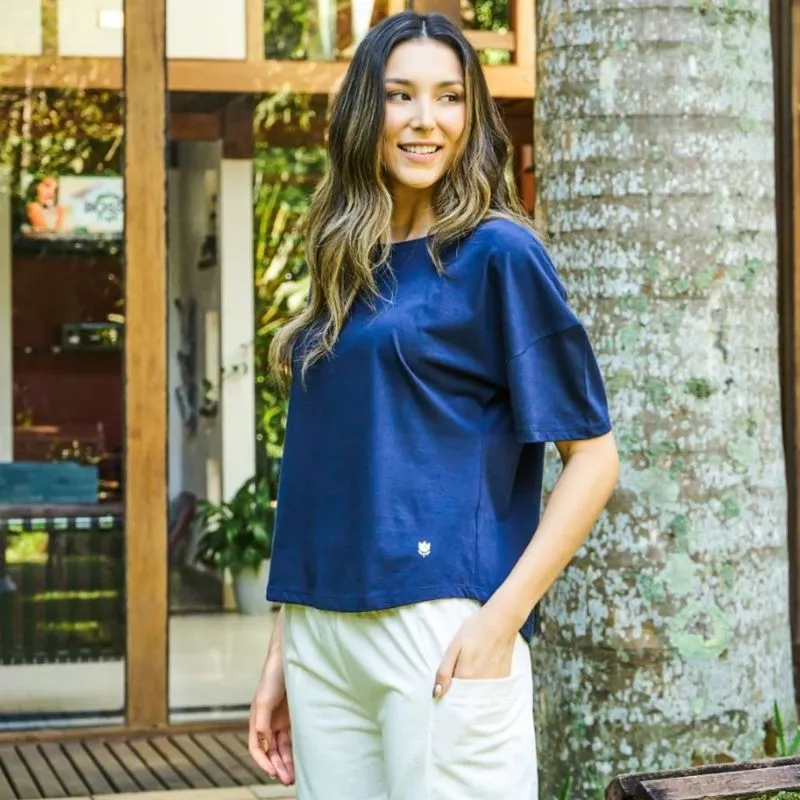 Pijama: Conjunto Blusa Algodao Short 255034 - Marinho M M