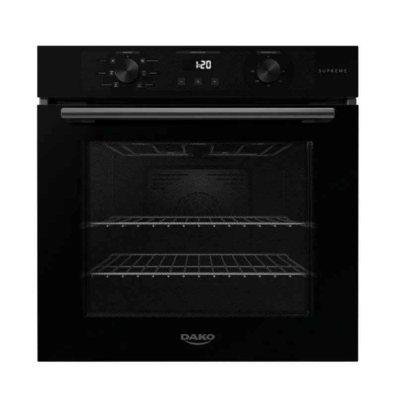 Forno De Embutir Elétrico Dako Supreme 80l Digital Preto 220v
