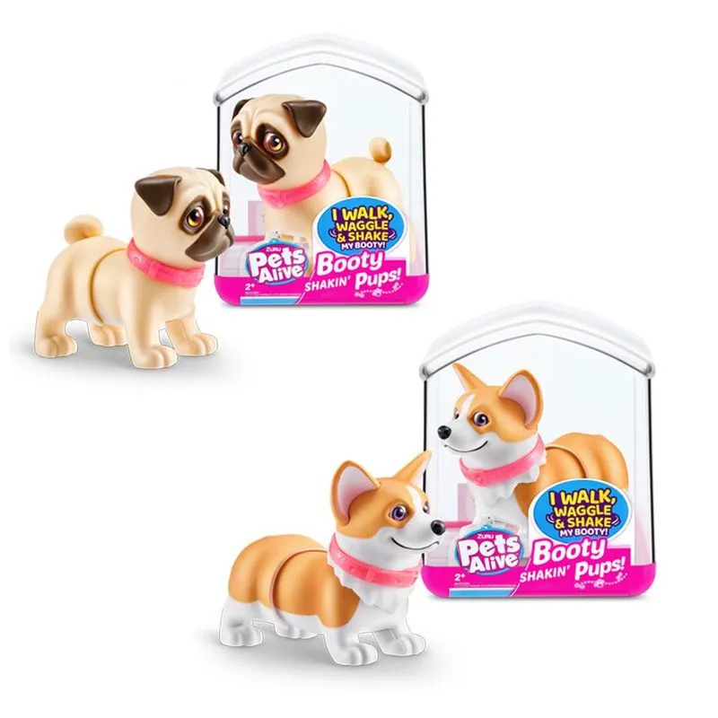 Pets Alive - Booty Shakin’ Pups - Pug + Corgi