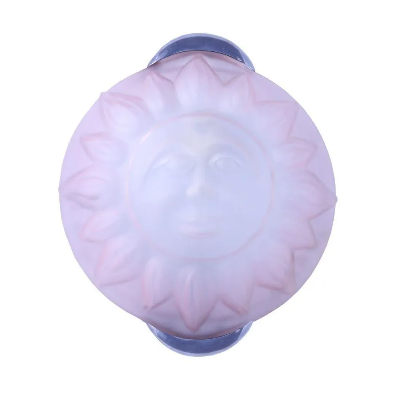 Plafon Sol Vidro Rosa para 1 Lampada E-27 60w Home Line Bivolt Bivolt - Home Line