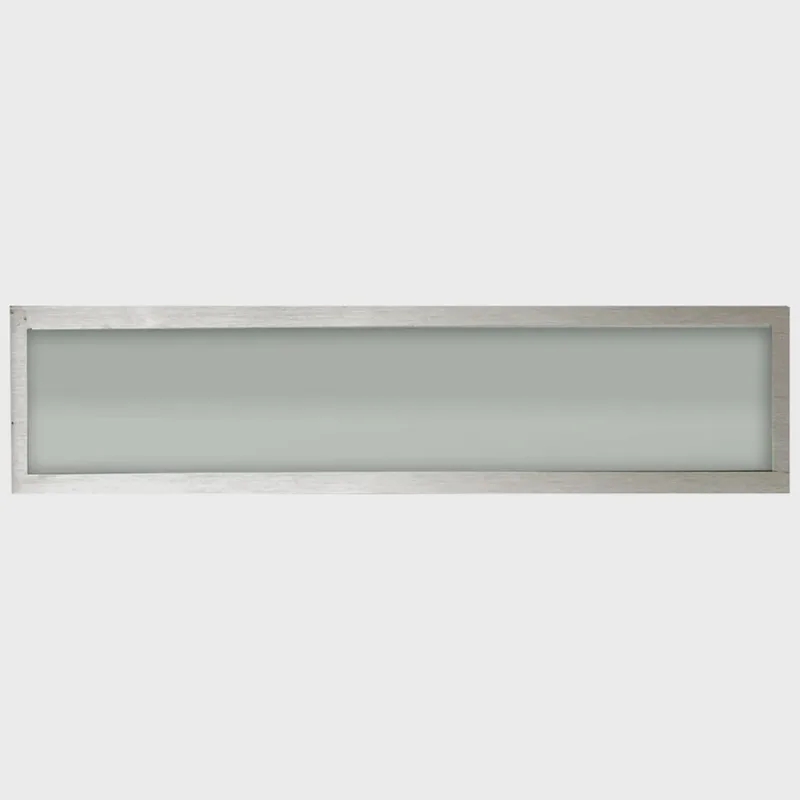 Plafon Space Emb. Ret. 35cm Alum. Vidro Fosco E-27 2 Lamp. Max 60w Escovado