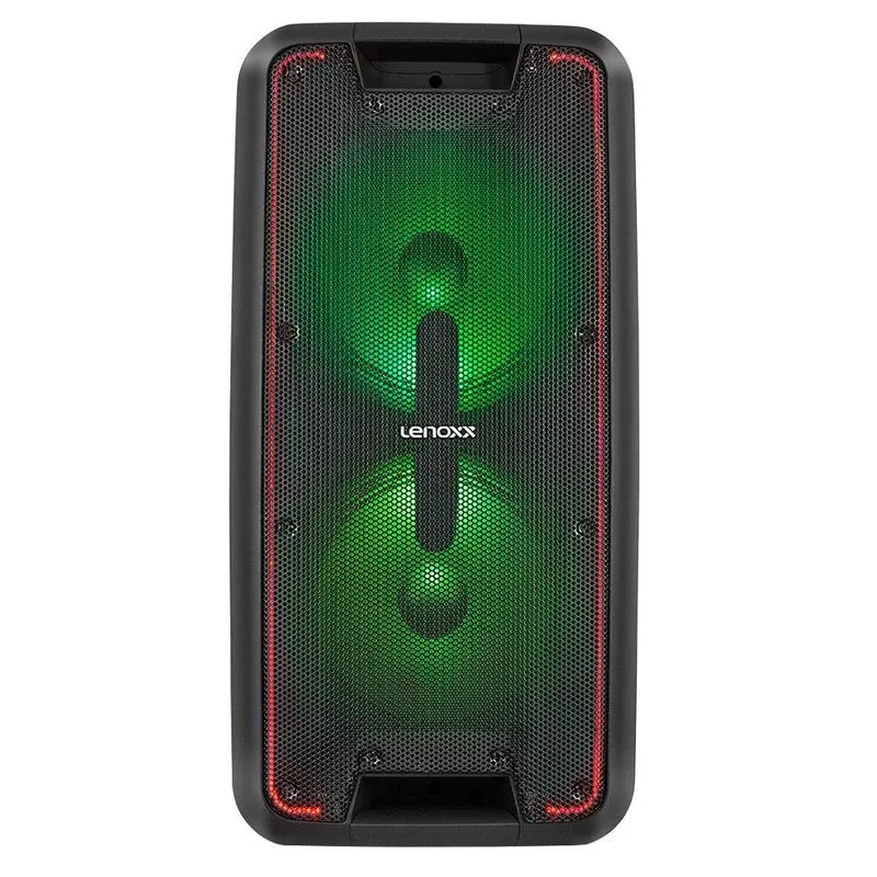 Caixa de Som Portátil Bluetooth 600W Lenoxx CA360 Preta Preta