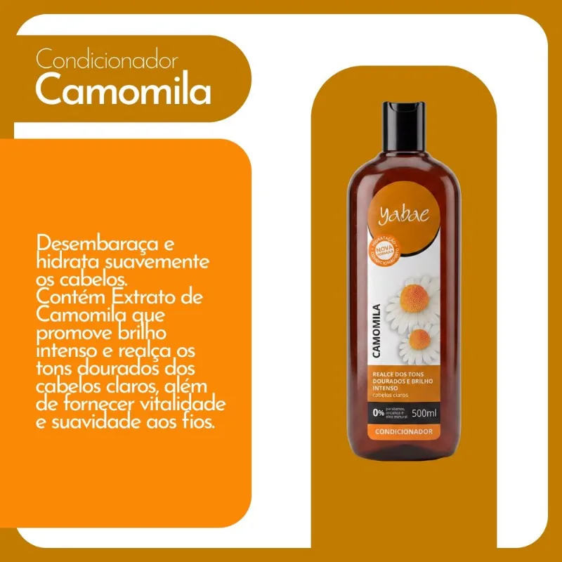 Kit Camomila - 5 Condicionador 500ml - Yabae - Vegano