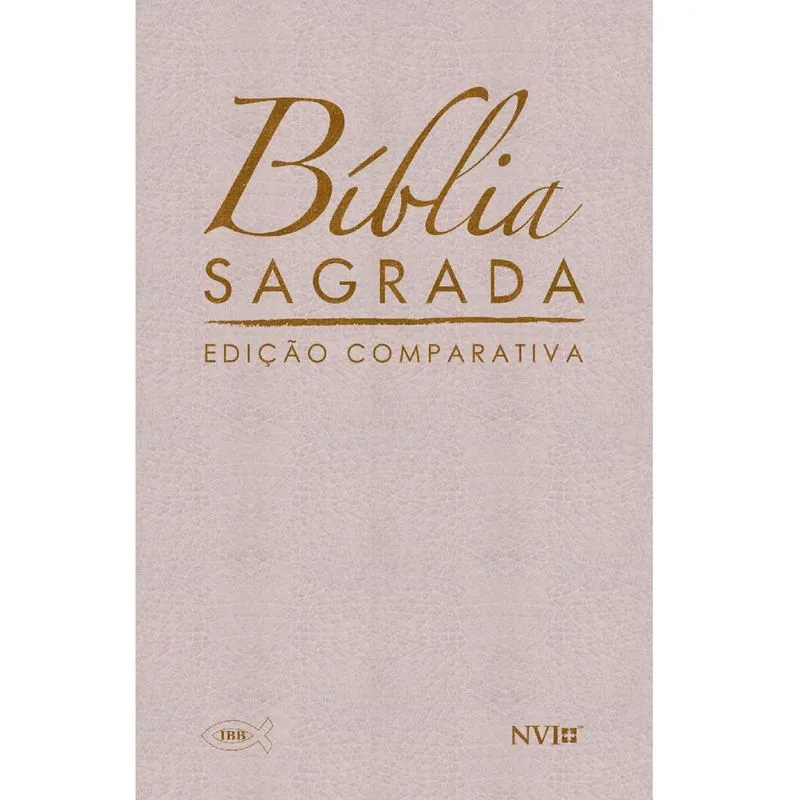 BIBLIA COMPARATIVA GRANDE RC/NVI LUXO BEGE