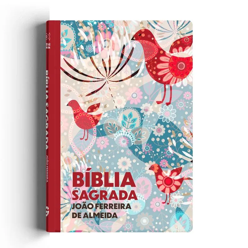 Livro - Bíblia RC grande - 1 Cor capa especial - Estampa pássaros