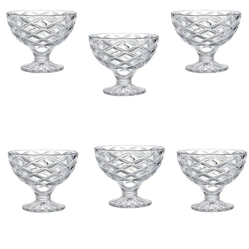 Seis ( 6 ) Taças Para Sobremesa, Sorvete Ou Petiscos 220 Ml