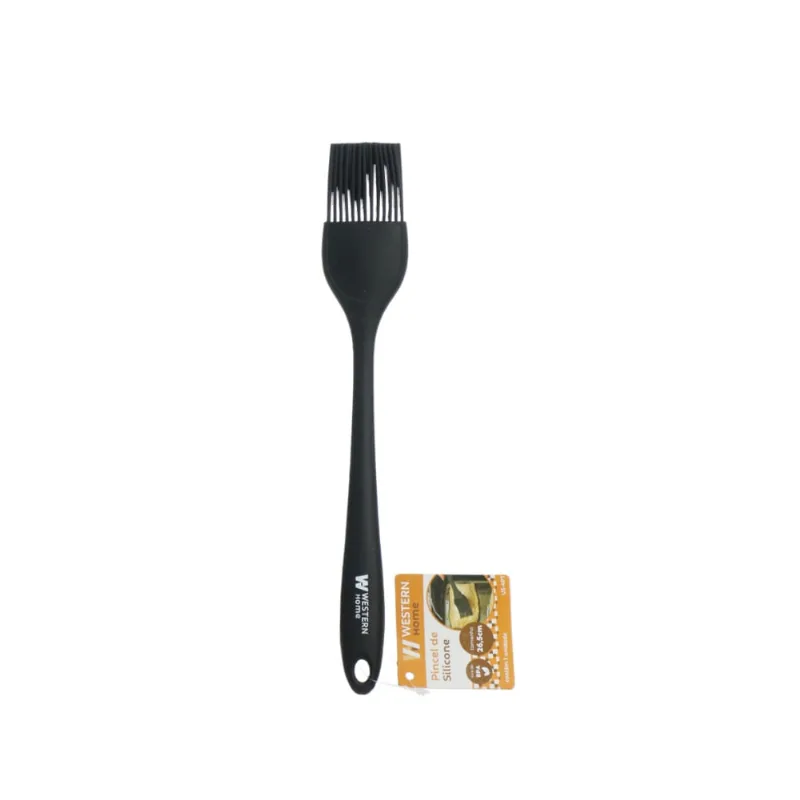 Pincel Culinário Silicone Preto 26,5 cm
