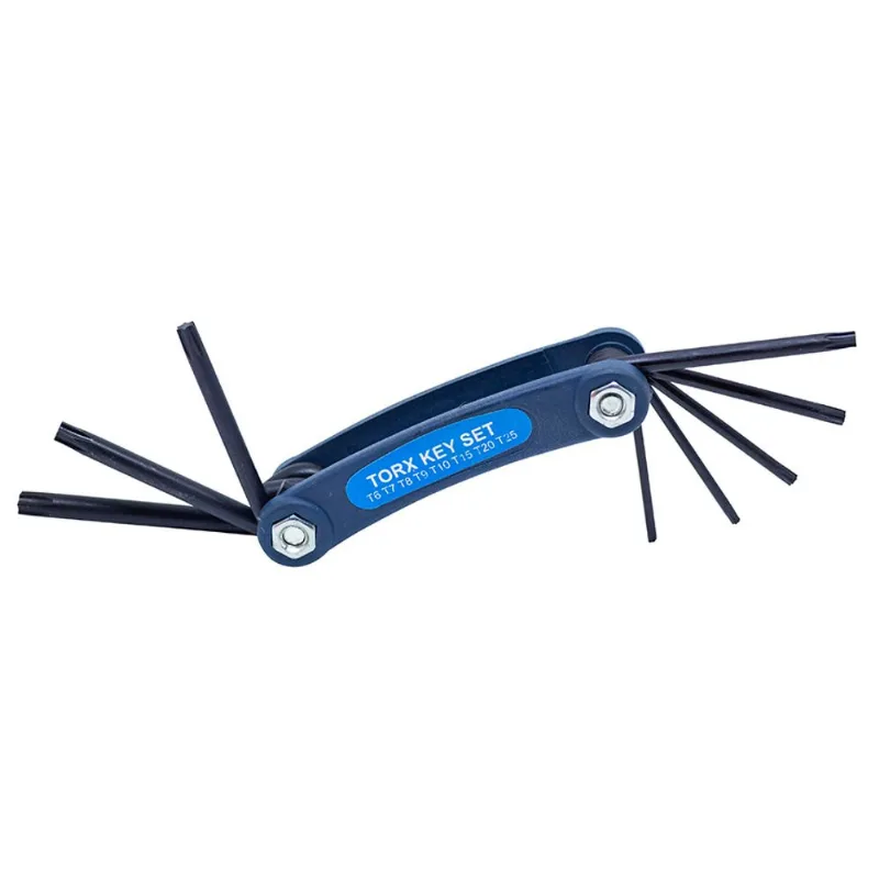 Chave Torx Dobrável S Furo 8 Peças Western