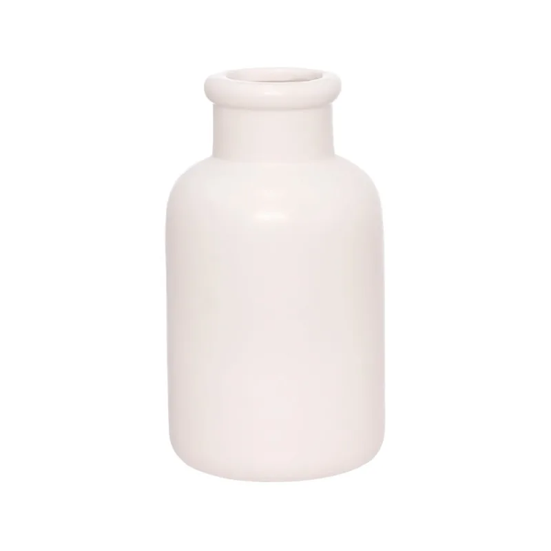 Vaso Cerâmica Gemini 14Cm Branco Hauskraft
