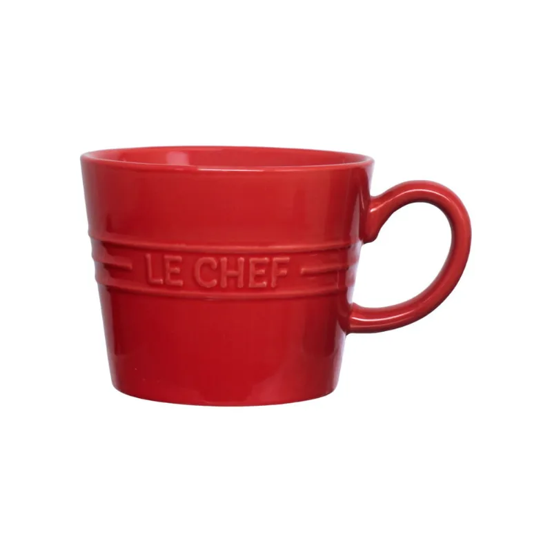 Caneca Le Chef Hauskraft Cerâmica 300Ml Vermelha