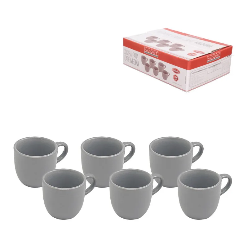 Xicara Cafe Medi Cz 100Ml 6Pc