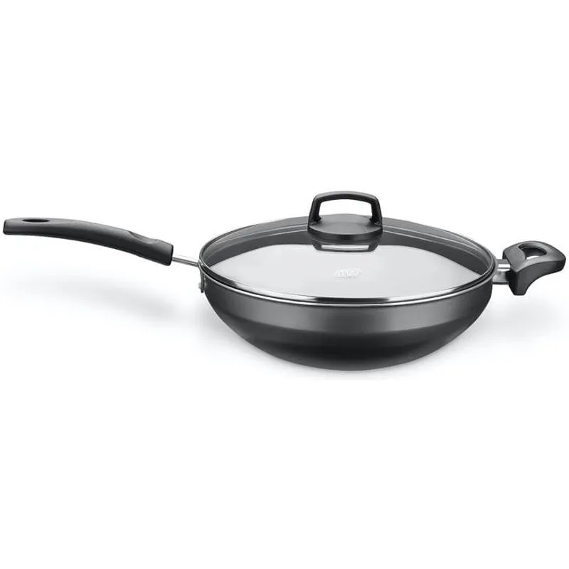 Panela Wok Supra MTA Antiaderente, com Tampa, Preta – 960