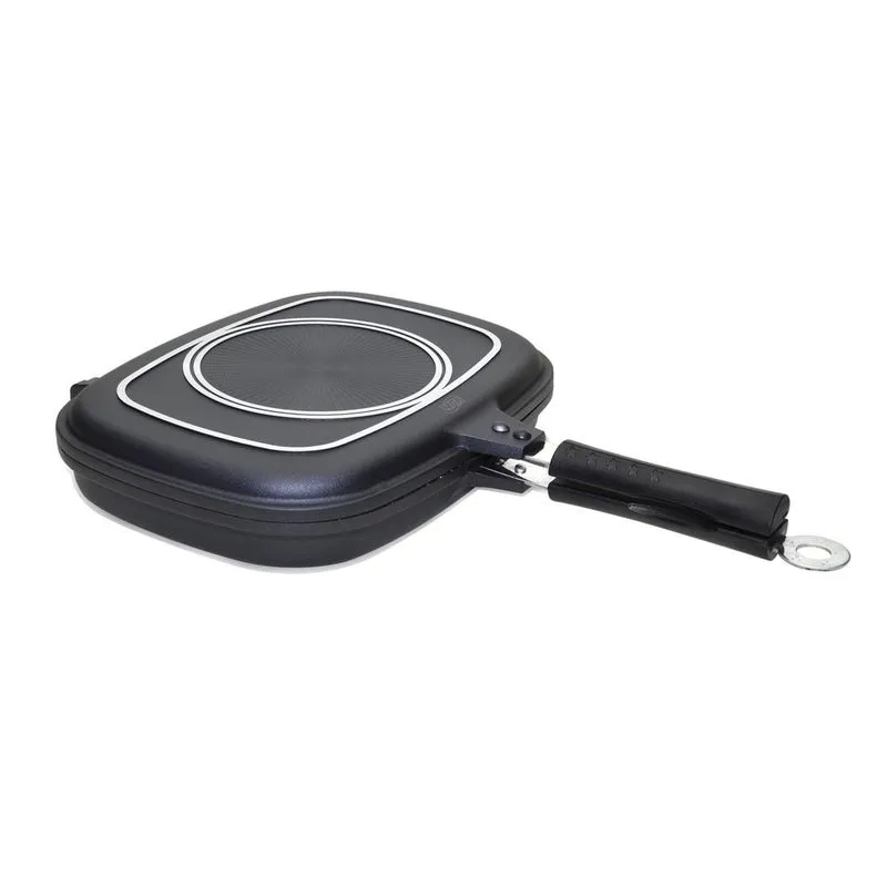 Grill Duplo Revestimento Cerãmico mta Preto