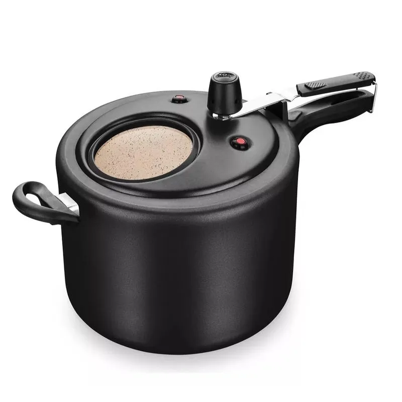Panela De Pressão Antiaderente Visor Superior 8l 8499 Mta