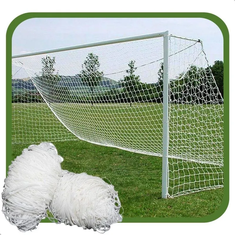 Par Rede de Futebol de Campo Tradicional Standart Fio 4mm Sports Mania