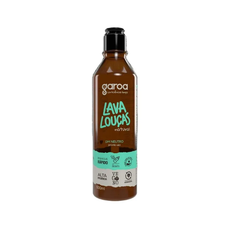 Detergente Lava Loucas Biodegradável Garoa 600ml