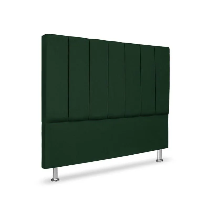 Cabeceira Estofada Cama Box Carla Linha Premium Cor:verde;tamanho:queen 160 Cm