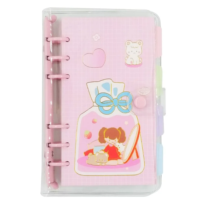 Caderno de Anotação 17x12cm 80 Folhas em Papel Michael Judi -Rosa