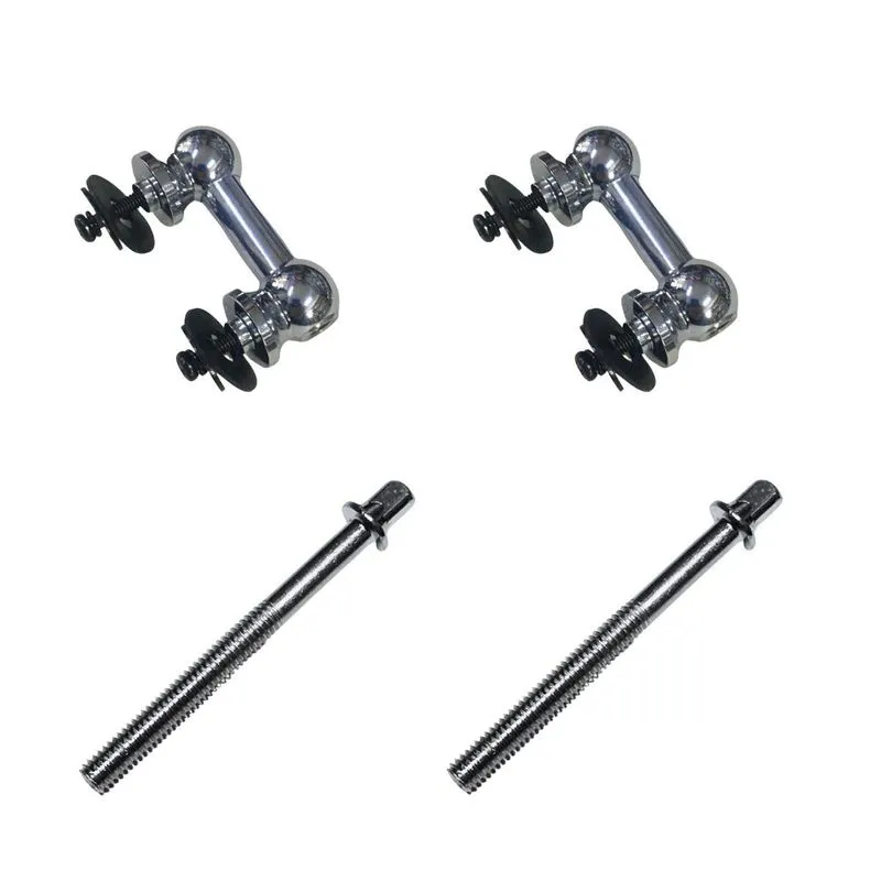Kit 2 Canoas Tom Caixa Cromo 19.12 + 2 Parafusos 55mm X 6mm