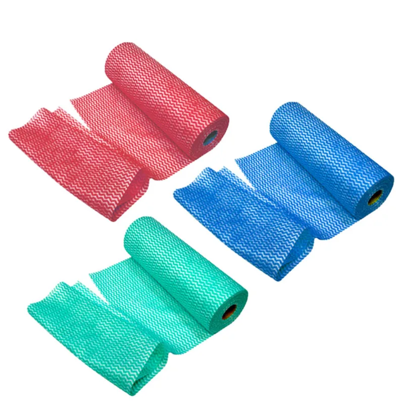 Rolo de Panos Multiuso Color 50 Peças Útil Bazar 30x30xm UB0185