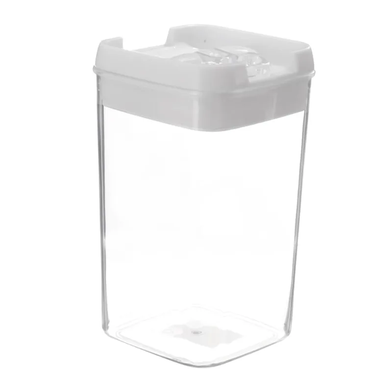 Pote Tampas Transparente,Branco Pote Tampas Transparente, Branco