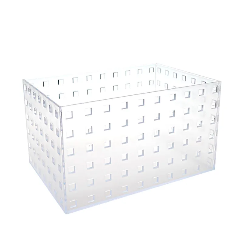 Caixa Organizadora Multiuso Retangular em Acrílico Útil Bazar 14x21x12cm UB4539