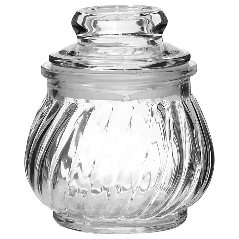Pote de Vidro com Tampa Útil Bazar 8x6cm UB5971
