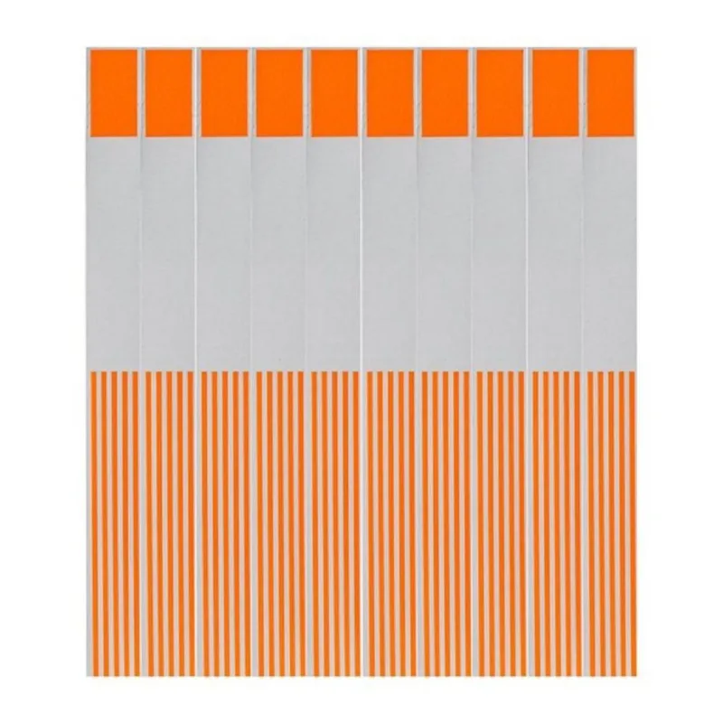 1 Mil Pulseiras Identificação Impressão Jato Tinta Orange