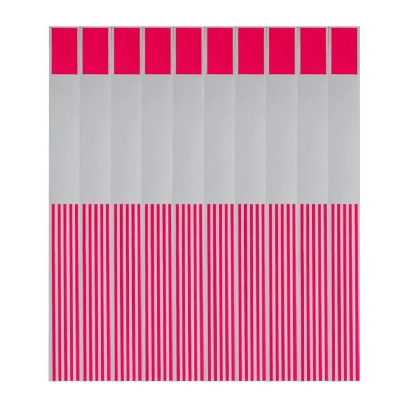 1 Mil Pulseiras Identificação Impressão Jato Tinta Pink Ol1
