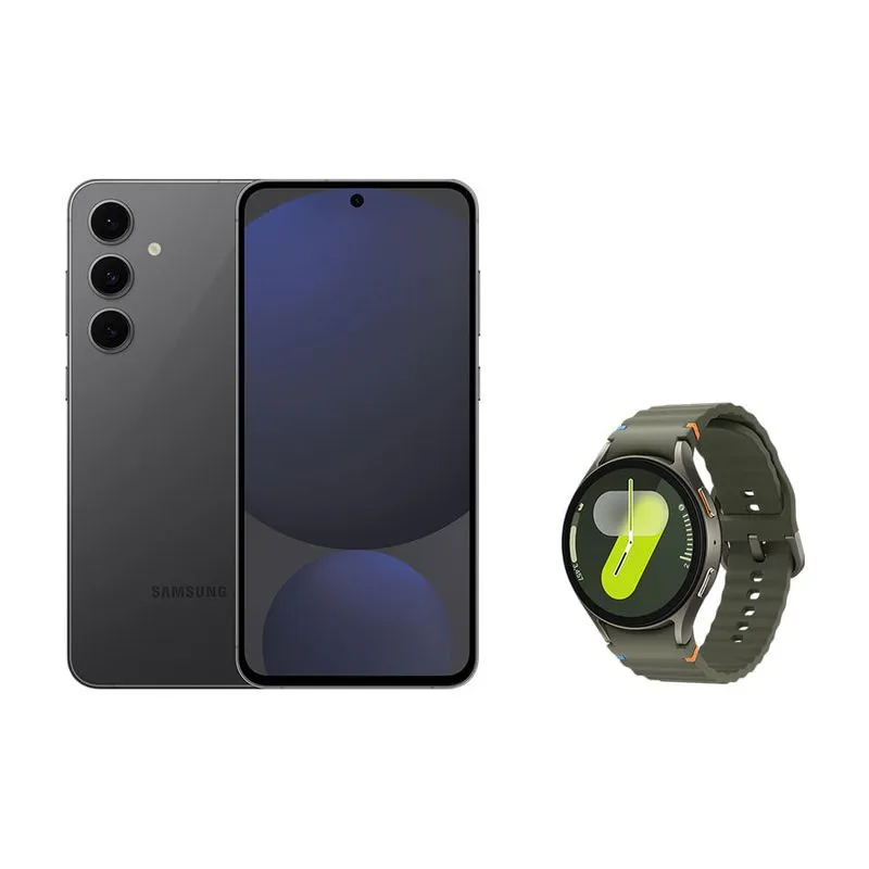 Celular Samsung S24 FE 256GB - Grafite + Galaxy Watch7 BT 44mm - Verde Combo