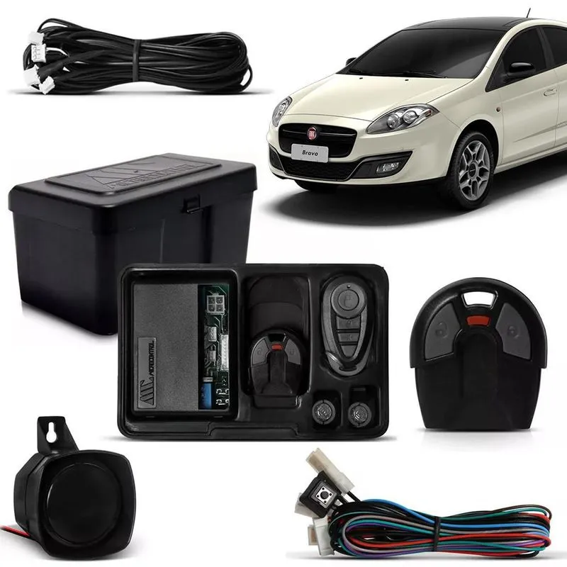 Alarme Com Chave Canivete Bloqueador Fiat Bravo 2011 A 2016