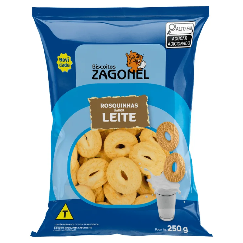 Biscoito Zagonel Rosquinhas Leite 250g
