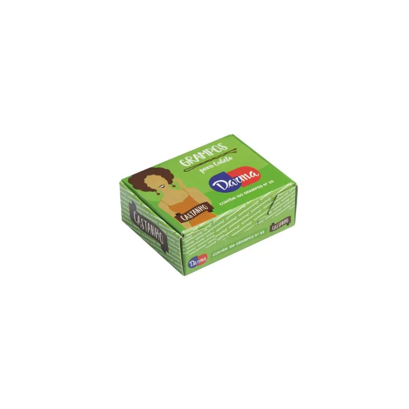 KIT COM 10 - Grampos Darma N.5 Castanho - 100 Grampos nº 05