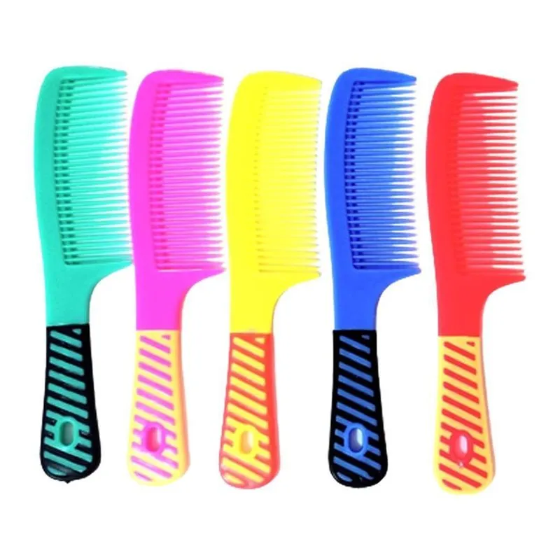 Kit Com 25 Pentes De Cabelo Com Alça Colorido Cabeleireiro