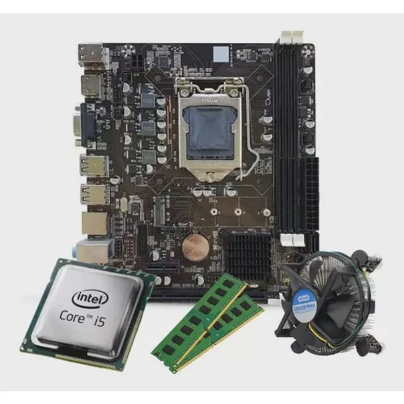 Kit Processador i5 + Placa Mae H61 1155 + 8GB DDR3 1600MHz