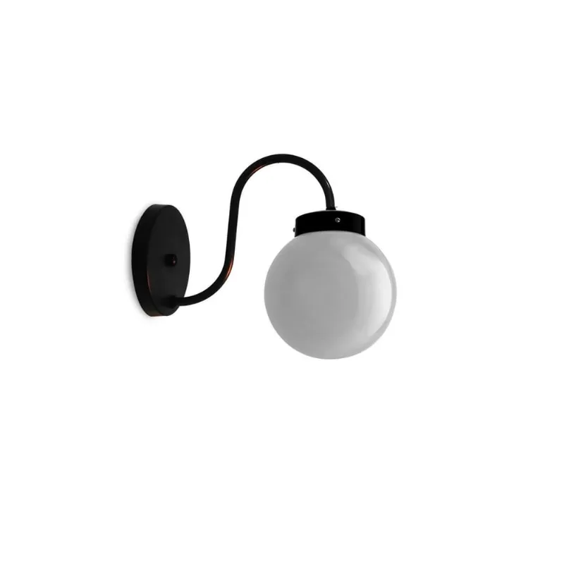 Arandela Globo Leitoso10X20 Vintage Classic