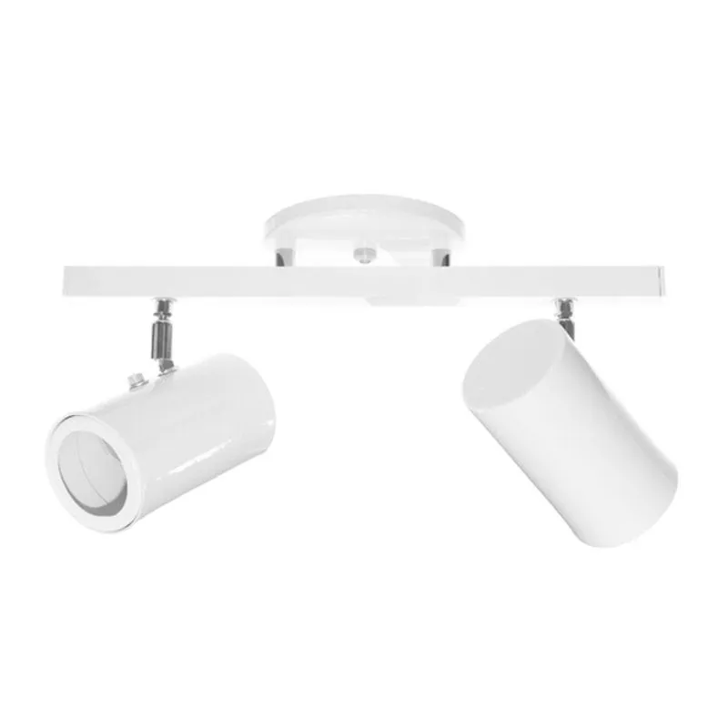 SPOT Sobrepor EM Aluminio E27 516 2 TRILHO Branco HiperLight