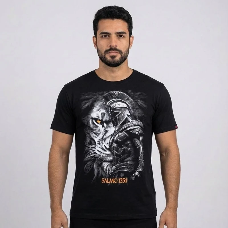 Camiseta Preta | Salmo 125:1 GG